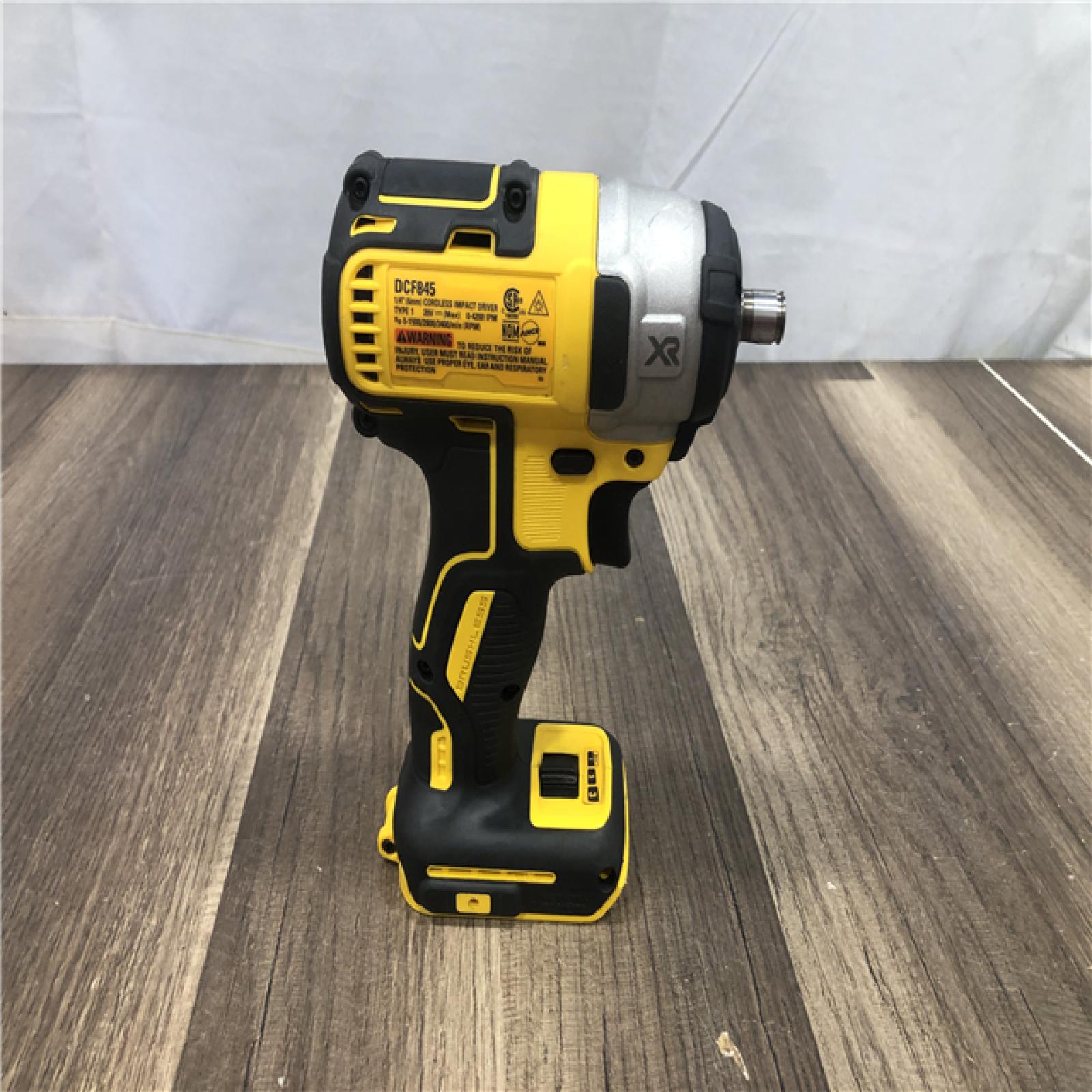 AS-IS DEWALT 20V MAX XR Cordless Brushless 1/4 in. 3-Speed Impact Driver (Tool-Only)