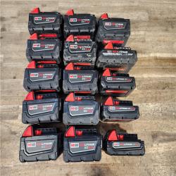 HOUSTON LOCATION - AS-IS MILWAUKEE BATTERY PACK QTY - 15