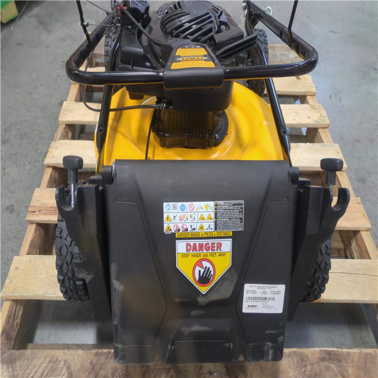 CALIFORNIA AS-IS DEWALT 150CC GAS POWERED LAWNMOWER