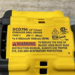 AS-IS DEWALT Atomic 20V Lithium-Ion Cordless Compact 1/2 in. Drill/Driver Kit