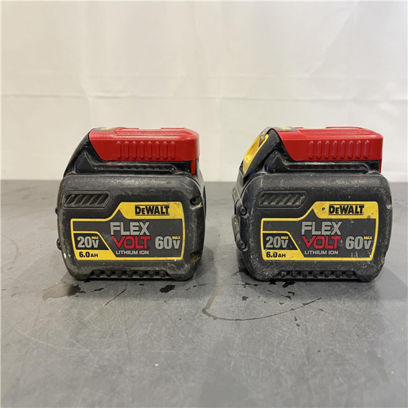 AS-IS - DEWALT FLEXVOLT 20-Volt/60-Volt MAX Lithium-Ion 6.0Ah Battery Pack (2-Pack)