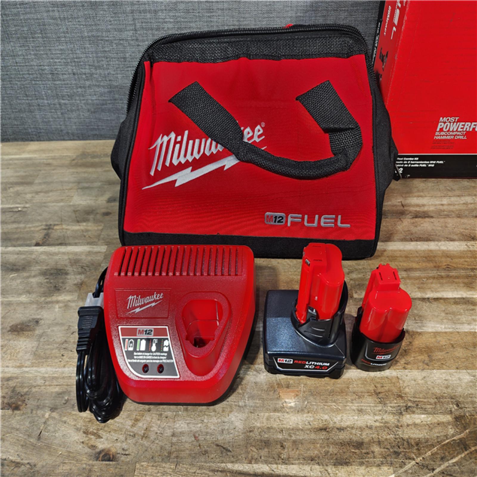 HOUSTON LOCATION - AS-IS (APPEARS LIKE NEW) Milwaukee 3497-22 12V Brushless Hammer Drill and Impact Driver Combo Kit
