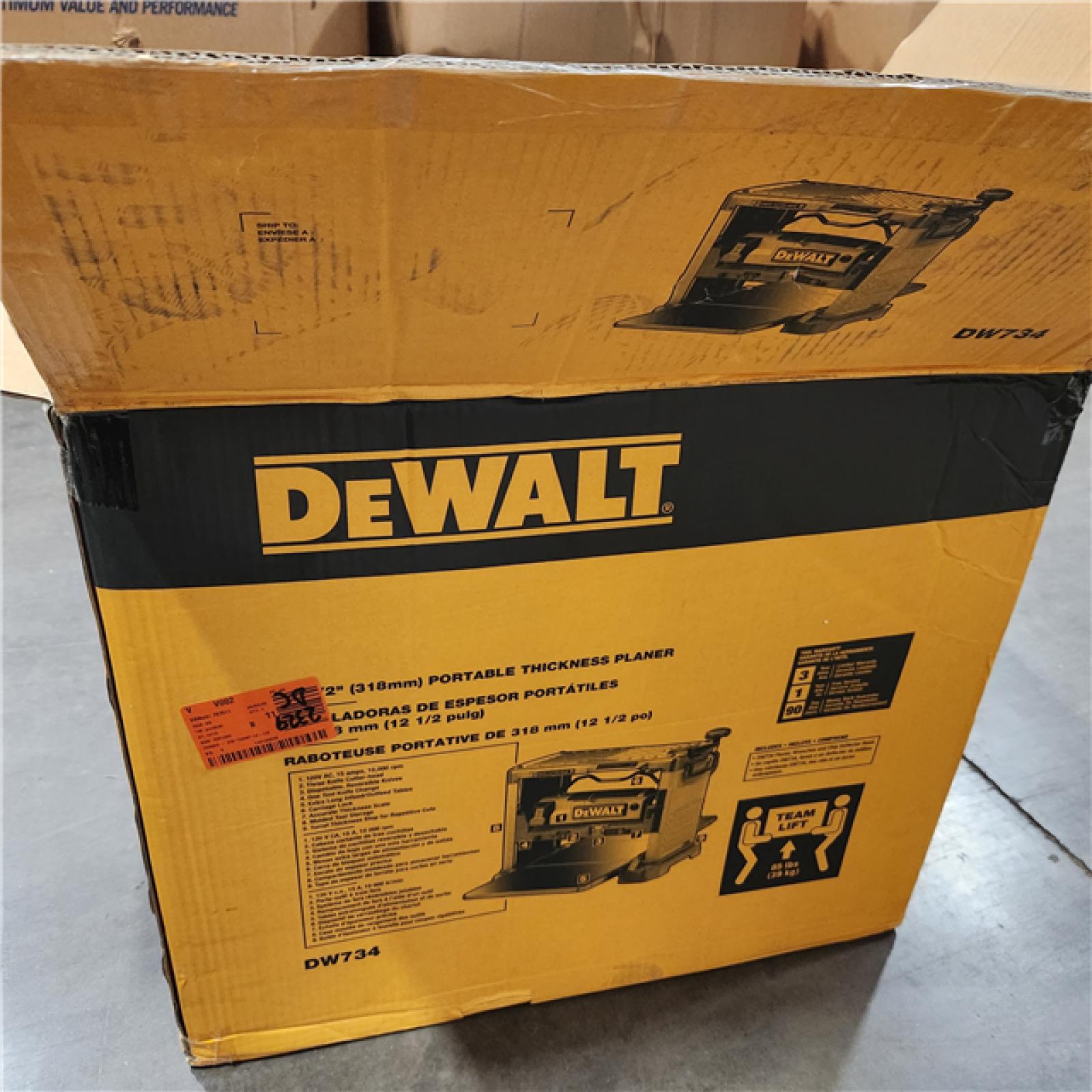 As-Is- DEWALT 15 Amp Corded 12.5 in. Bench Planer