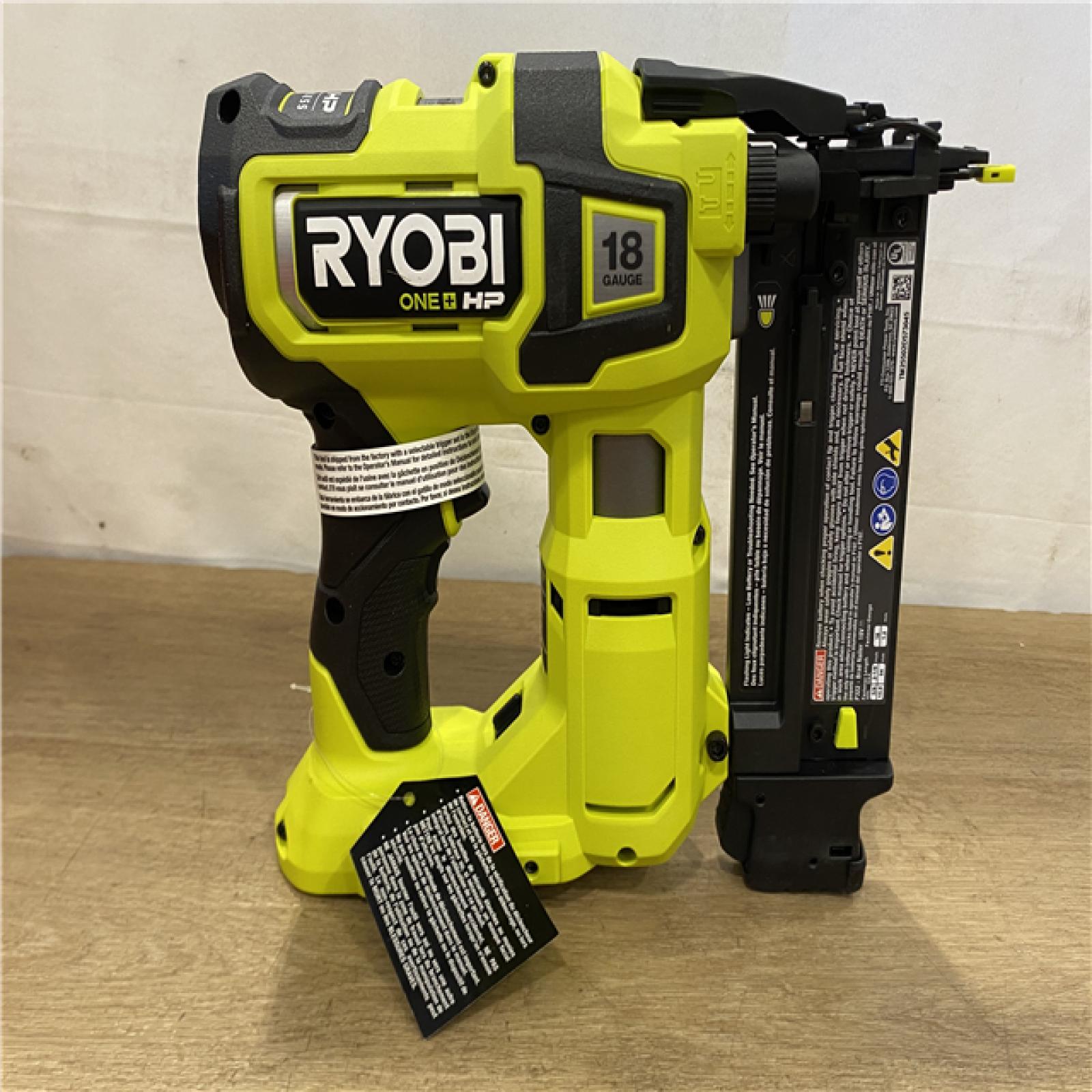 AS-IS RYOBI ONE+ HP 18V 18-Gauge Brushless Cordless AirStrike Brad Nailer (Tool Only)