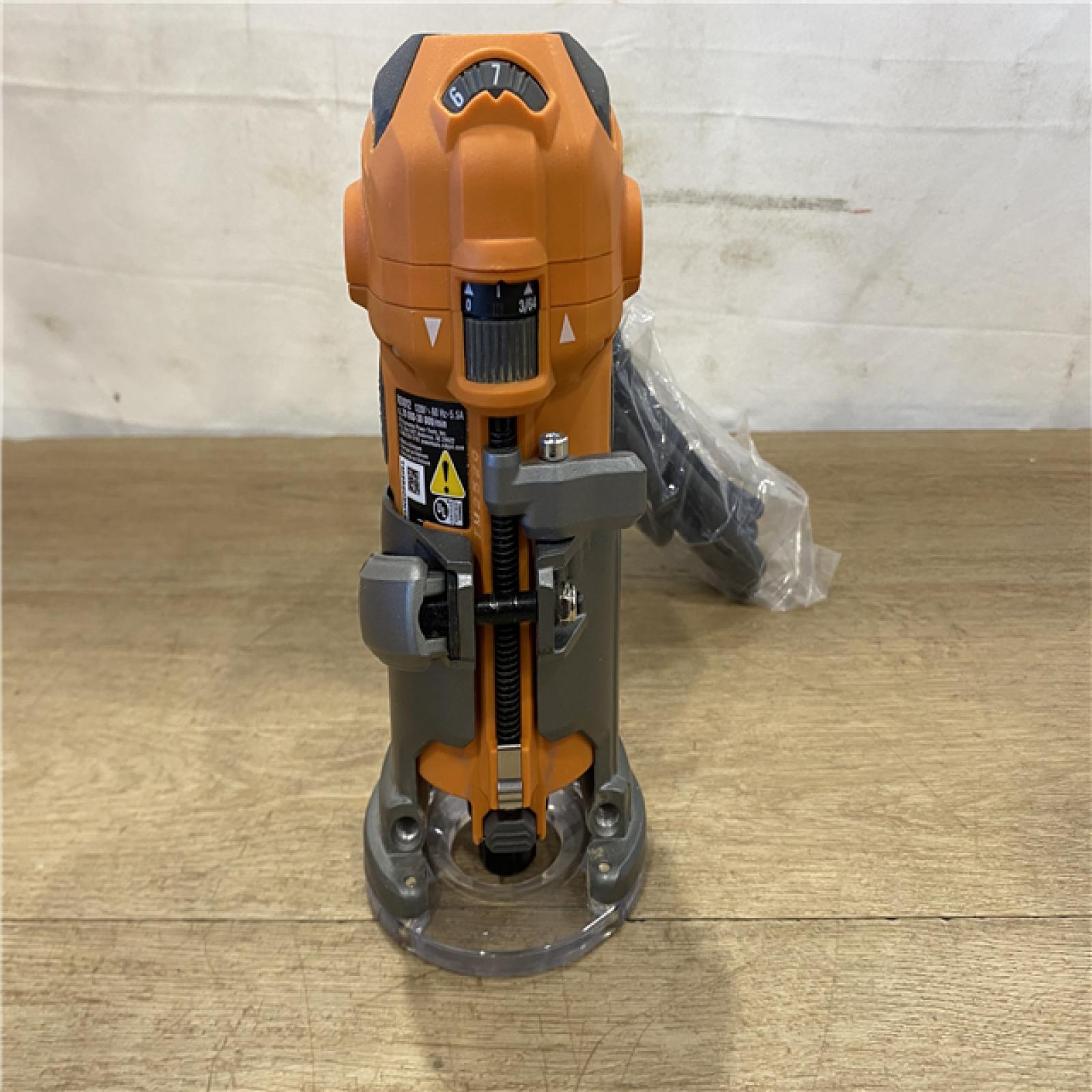 AS-IS RIDGID 5.5 Amp Corded Compact Fixed-Base Router