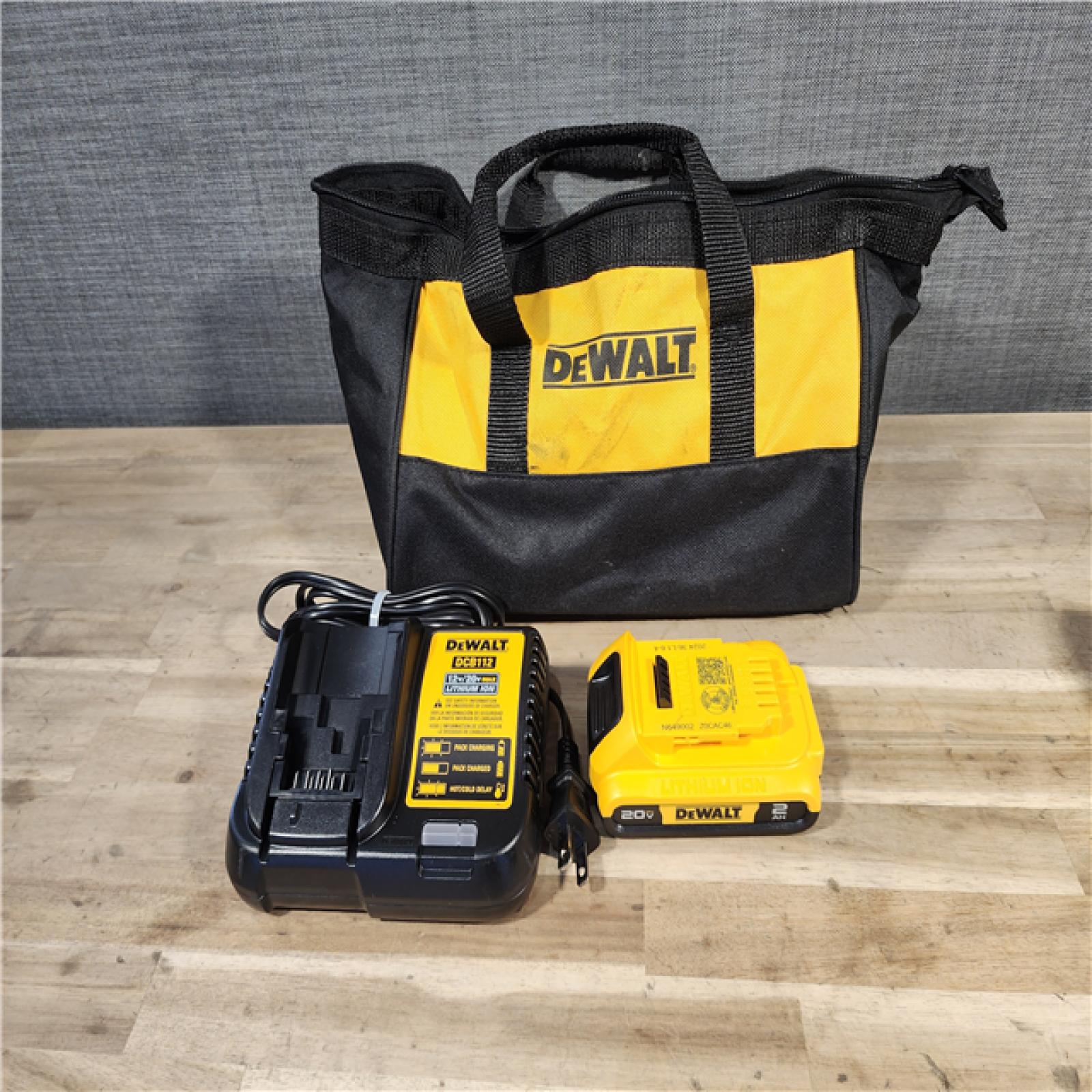 HOUSTON LOCATION - AS-IS DEWALT ATOMIC 20V MAX Lithium Ion Cordless 23 Gauge Pin Nailer Kit with 2.0Ah Battery and Charger