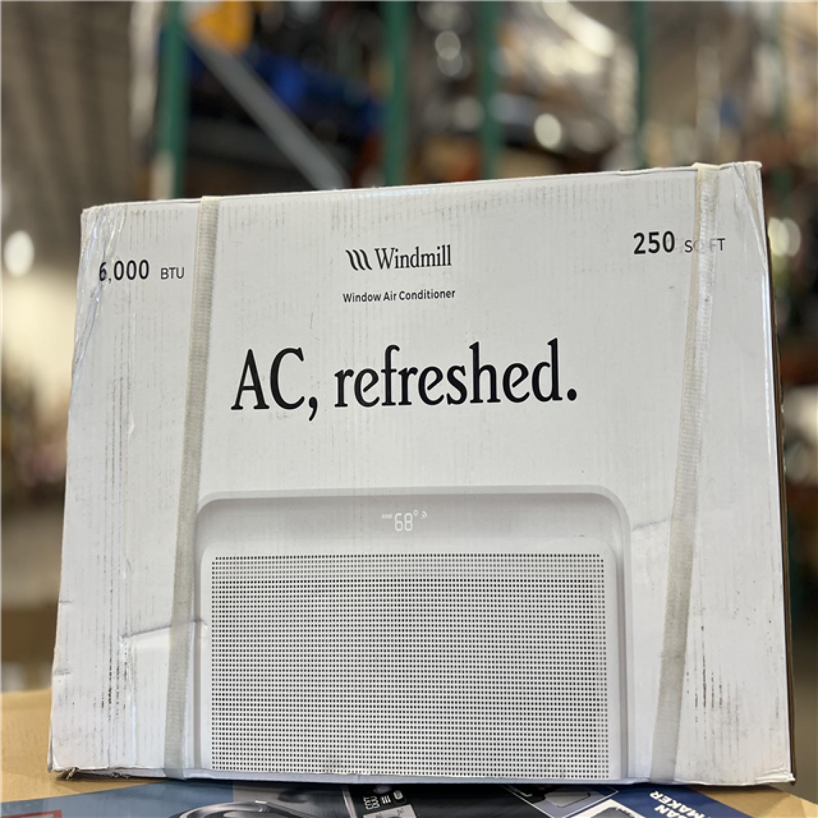 DALLAS LOCATION - Windmill 6,000 BTU 115-Volts Quiet Smart Window Air Conditioner, Wi-Fi/Remote, #1 Easiest-to-Install, up to 250 sq ft.