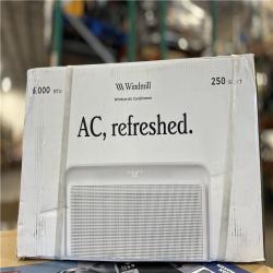 DALLAS LOCATION - Windmill 6,000 BTU 115-Volts Quiet Smart Window Air Conditioner, Wi-Fi/Remote, #1 Easiest-to-Install, up to 250 sq ft.