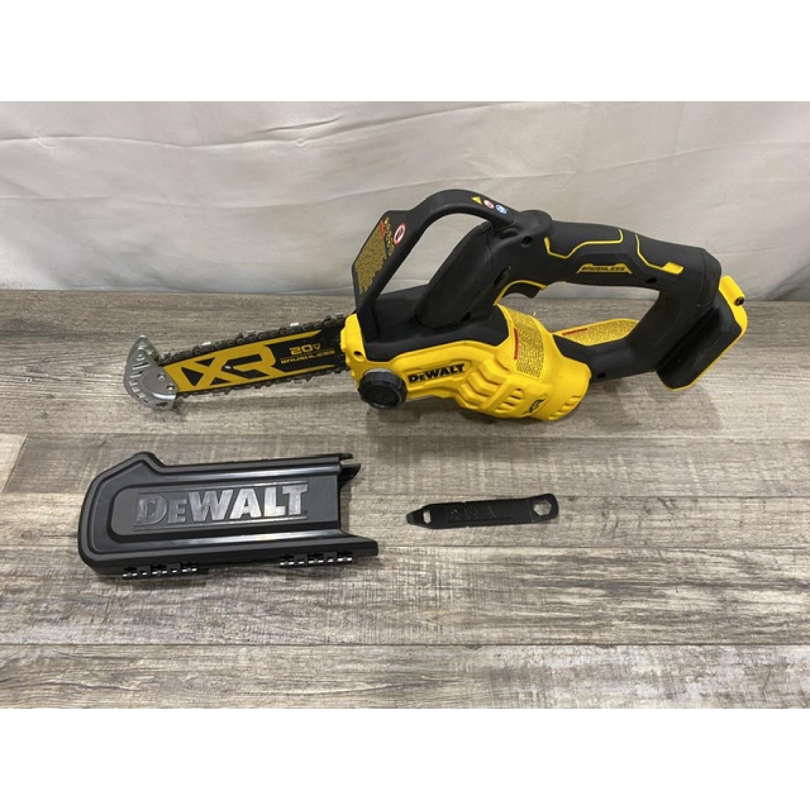 AS-IS DEWALT 20V MAX 8 in. Brushless Cordless Battery Powered Pruning Chainsaw (Tool Only)