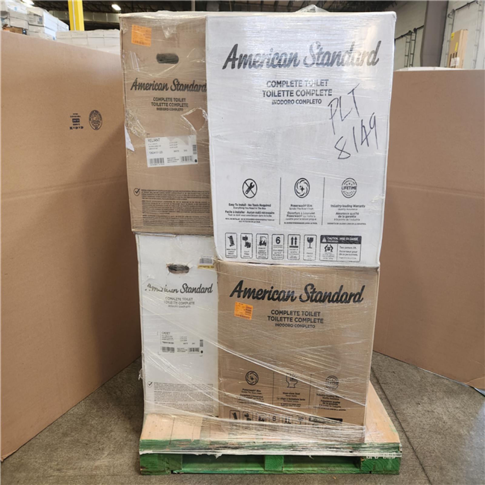Phoenix Mixed American Standard Toilet Pallet (6 Toilets)