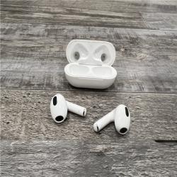 AS-IS Apple - AirPods (3rd generation) with Lightning Charging Case - White