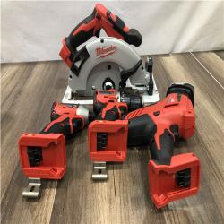 AS-IS Milwaukee 18-Volt Lithium-Ion Brushless Cordless (4-Tool) Combo Kit