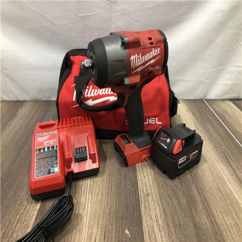 AS-IS Milwaukee FUEL 18V Lithium-Ion Brushless Cordless 1/2 in. Impact Wrench w/Friction Ring Kit
