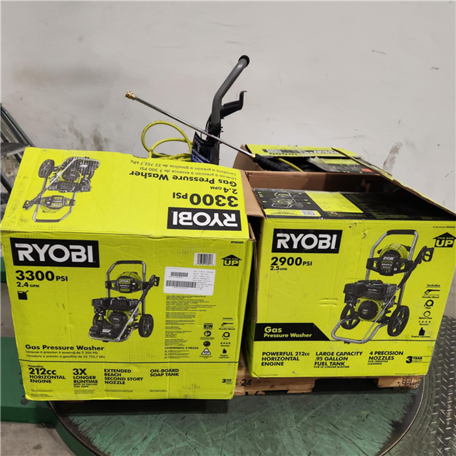 Dallas Location - As-Is RYOBI GAS PRESSURE WASHER (Lot Of 4)
