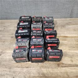 HOUSTON LOCATION - AS-IS MILWAUKEE BATTERY PACK QTY - 15