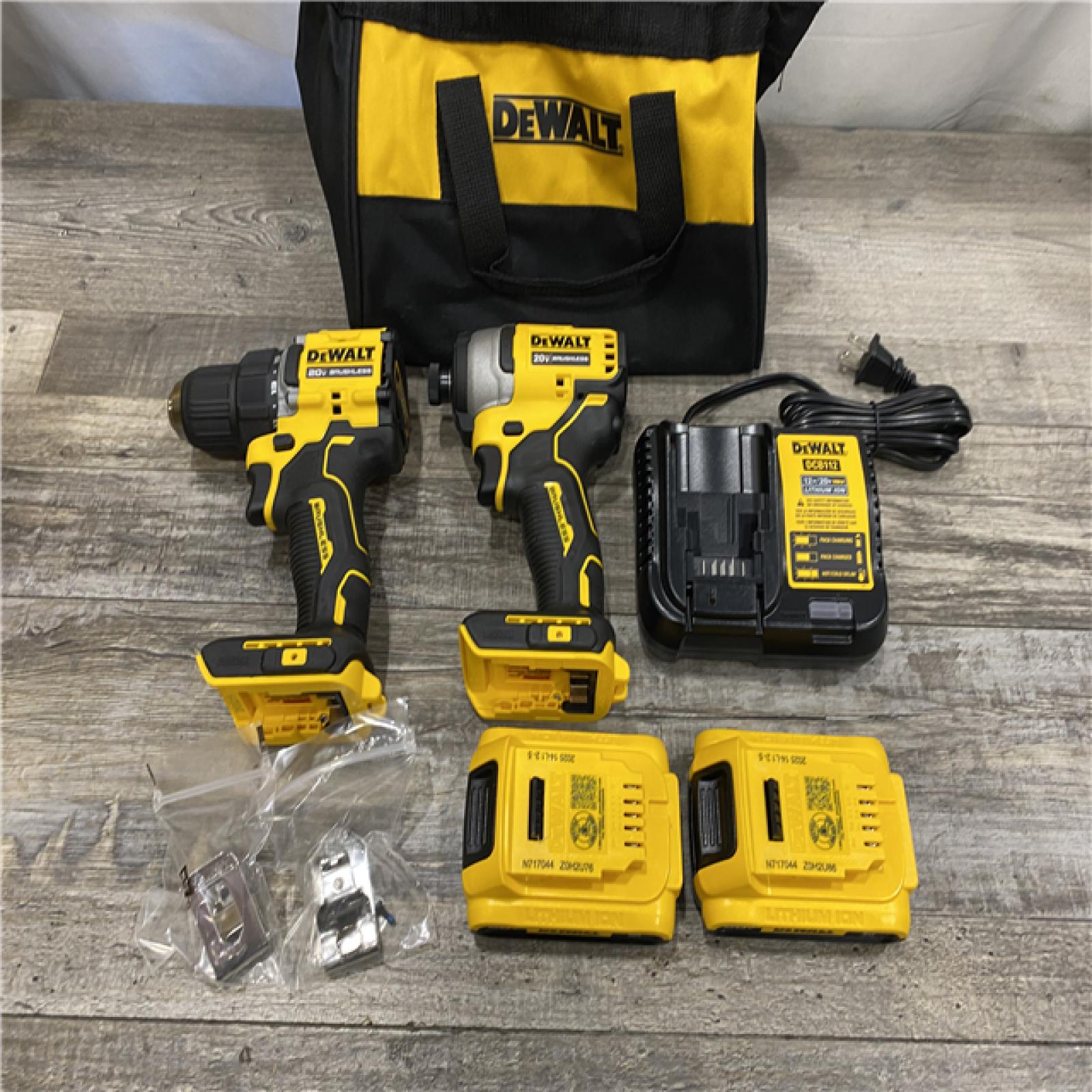 AS-IS DEWALT ATOMIC 20-Volt MAX Lithium-Ion Cordless Combo (2-Tool) Kit