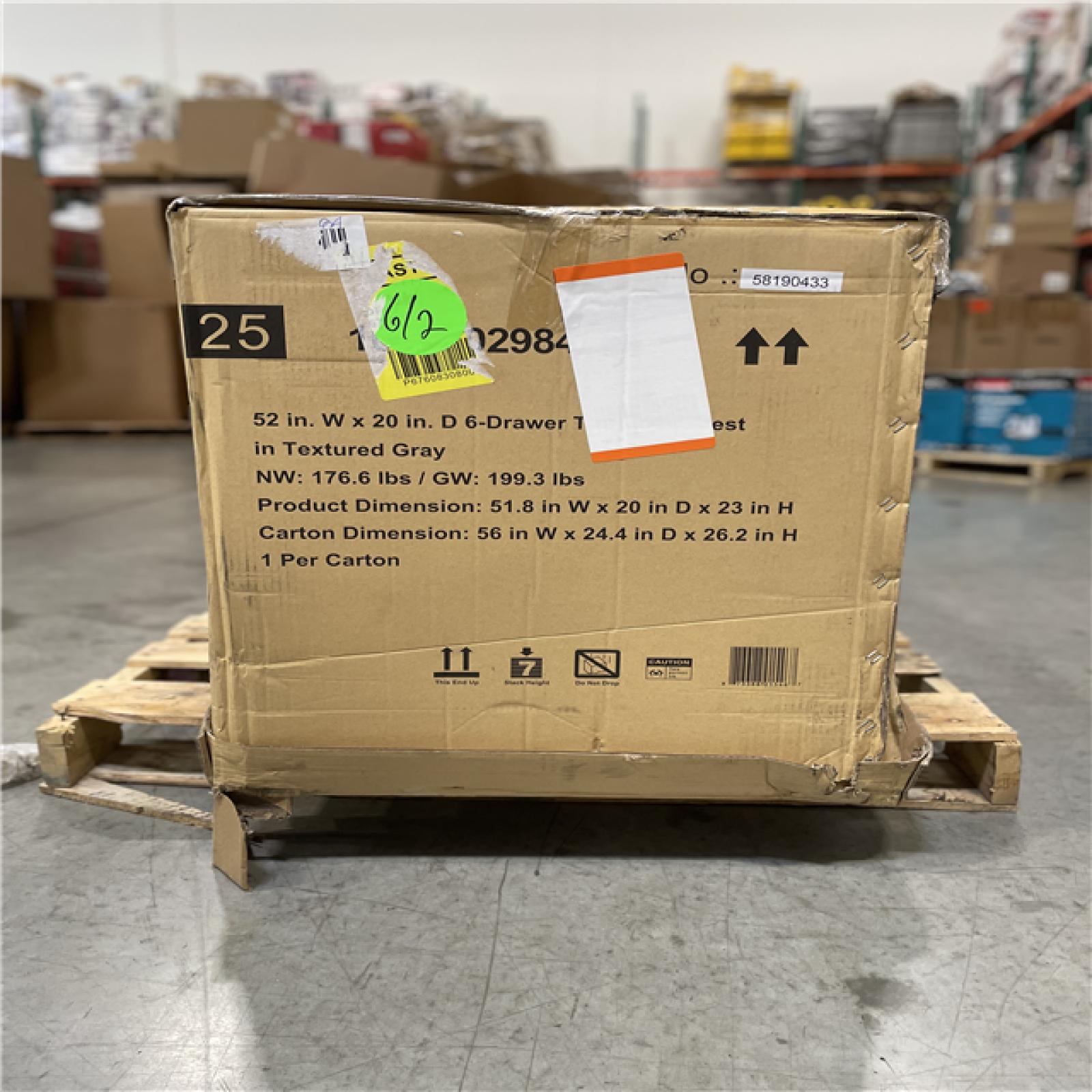 DALLAS LOCATION - AS-IS HUSKY 52 IN TOOL CHEST - TEXTURED GRAY