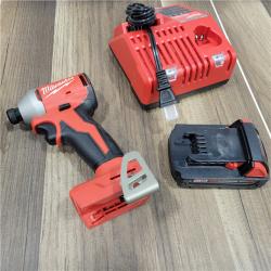 AS-IS Milwaukee M18 Compact Brushless 1/4  Hex Impact Driver Kit