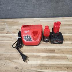 HOUSTON LOCATION - AS-IS MILWAUKEE 2 TOOL COMBO KIT W/ (2) BATTERY & CHARGER