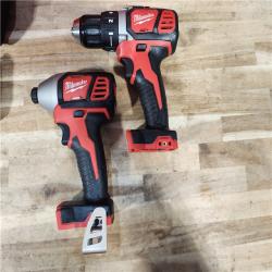 HOUSTON LOCATION - AS-IS Milwaukee 18V Lithium-Ion Cordless Drill Driver/Impact Driver Combo Kit