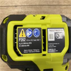 AS-IS RYOBI ONE+ HP 18V Brushless Cordless 4-Mode 1/2 in. Impact Wrench (Tool Only)