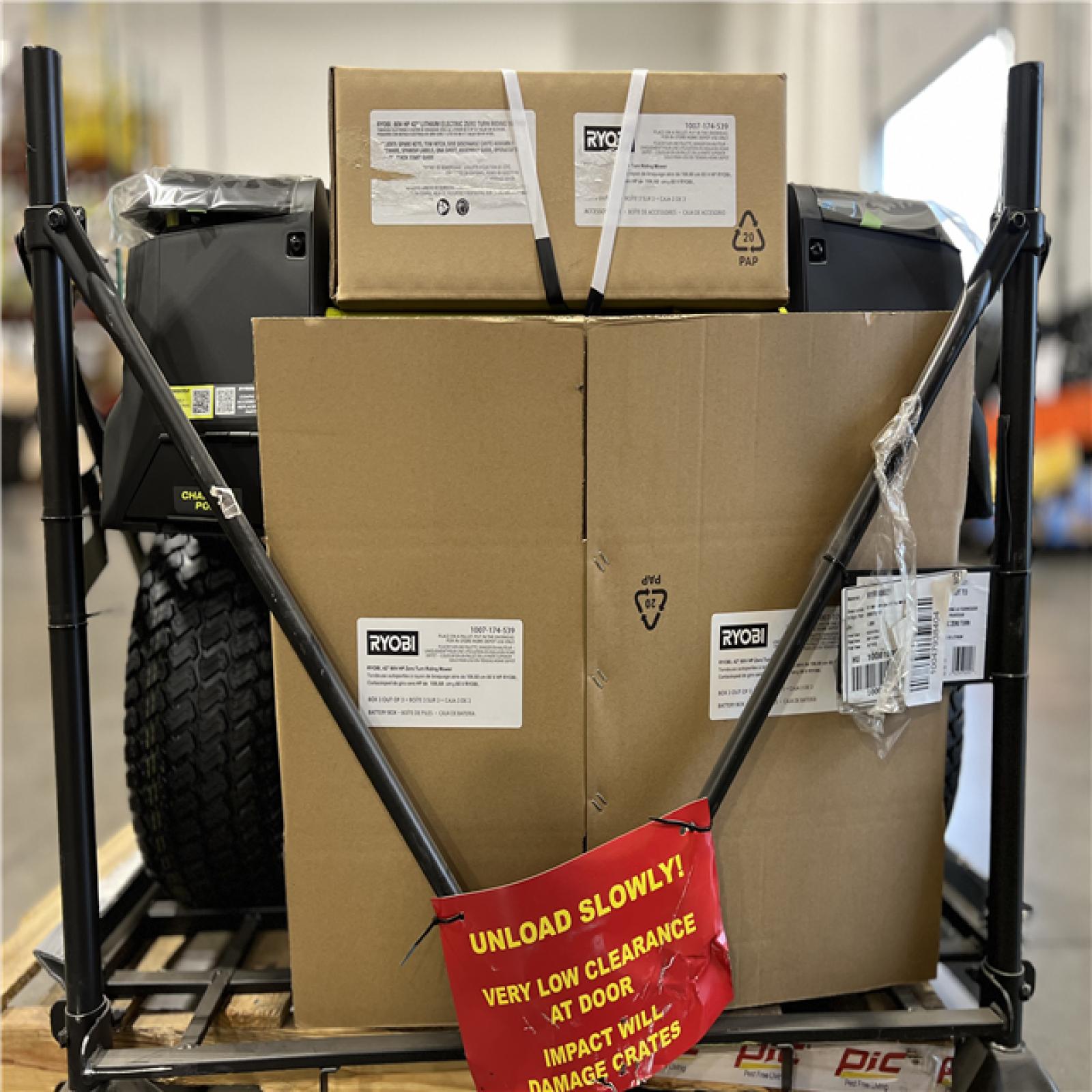 DALLAS LOCATION - NEW! RYOBI 80V HP Brushless 42 in. Battery Electric Cordless Zero Turn Riding Mower (2) 80V Batteries (2) 40V Batteries and Charger