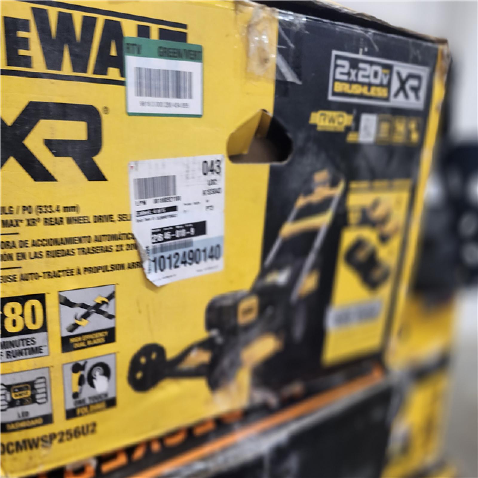 Dallas Location - As-Is DEWALT 2x20V MAX 21 in.Lawn Mower Kit with (2) 10 Ah Batteries and Chargers