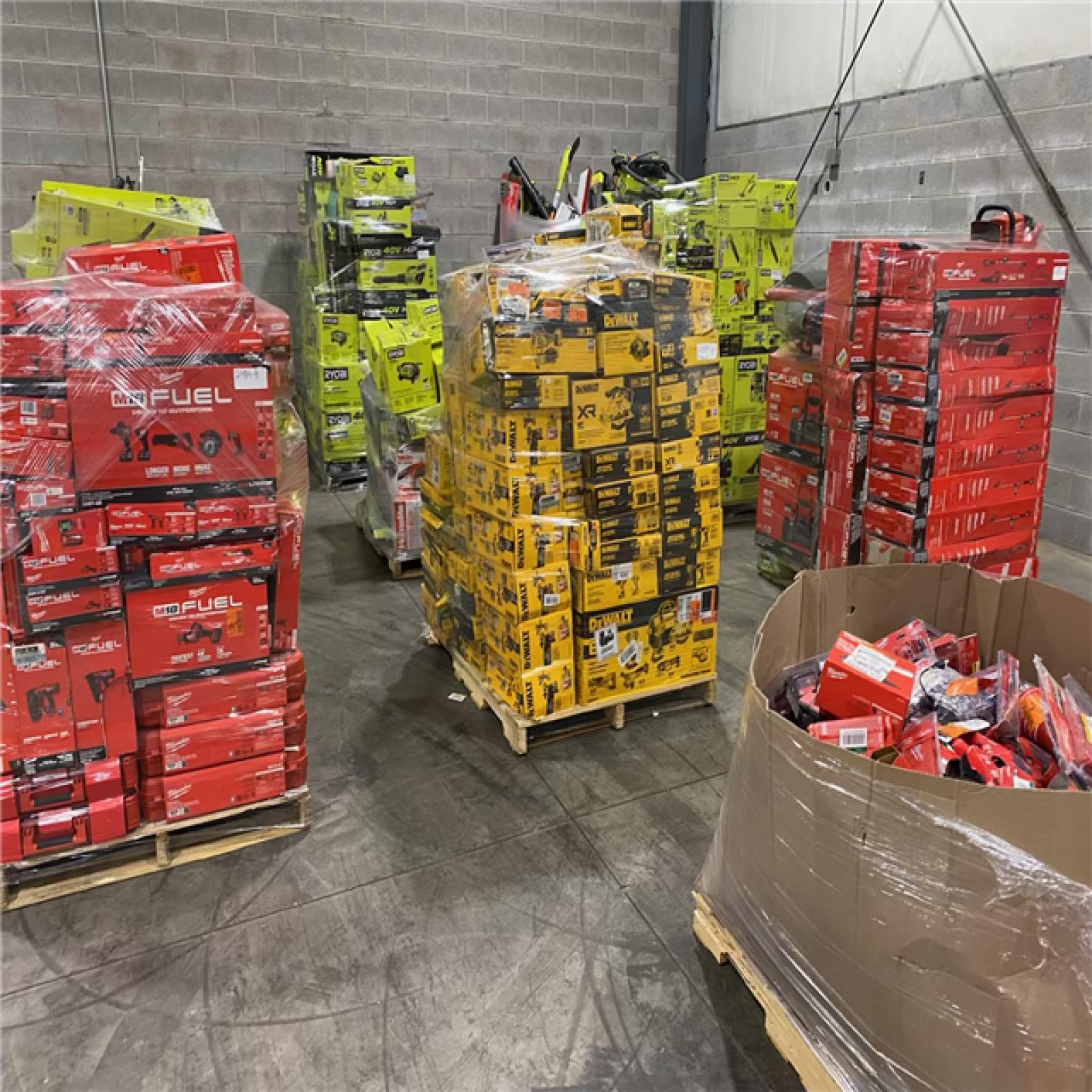 Pittston Location As-Is Power Tools Partial Truckload (10 Pallets) 2484-B