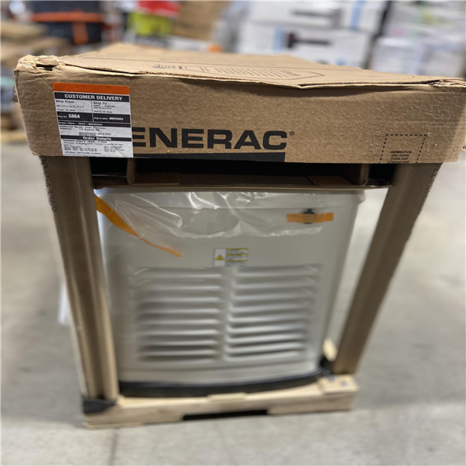 DALLAS LOCATION - Generac 22,000 Watt - Dual Fuel Air- Cooled Whole House Home Standby Generator