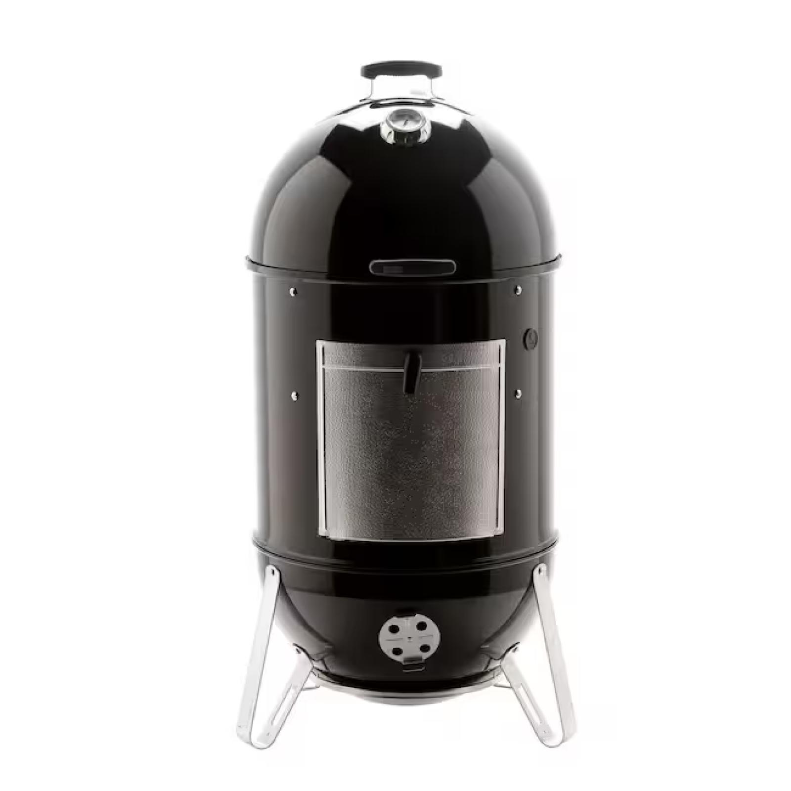 DALLAS LOCATION - Weber 22 in. Smokey Mountain Cooker Smoker in Black with Cover and Built-In Thermometer