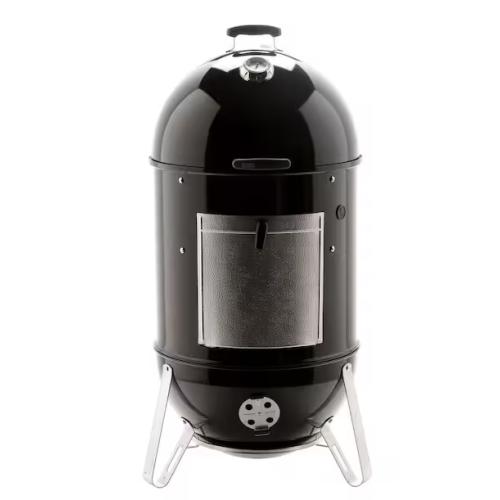 DALLAS LOCATION - Weber 22 in. Smokey Mountain Cooker Smoker in Black with Cover and Built-In Thermometer