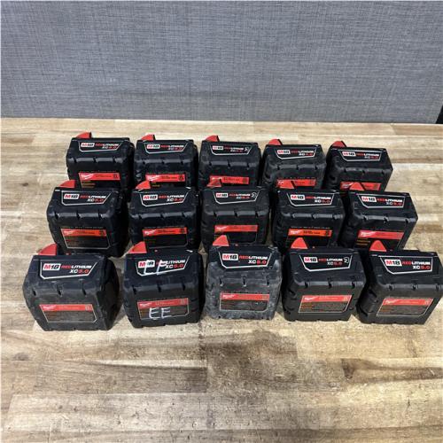 Houston Location AS-IS Milwaukee Batteries QTY/15