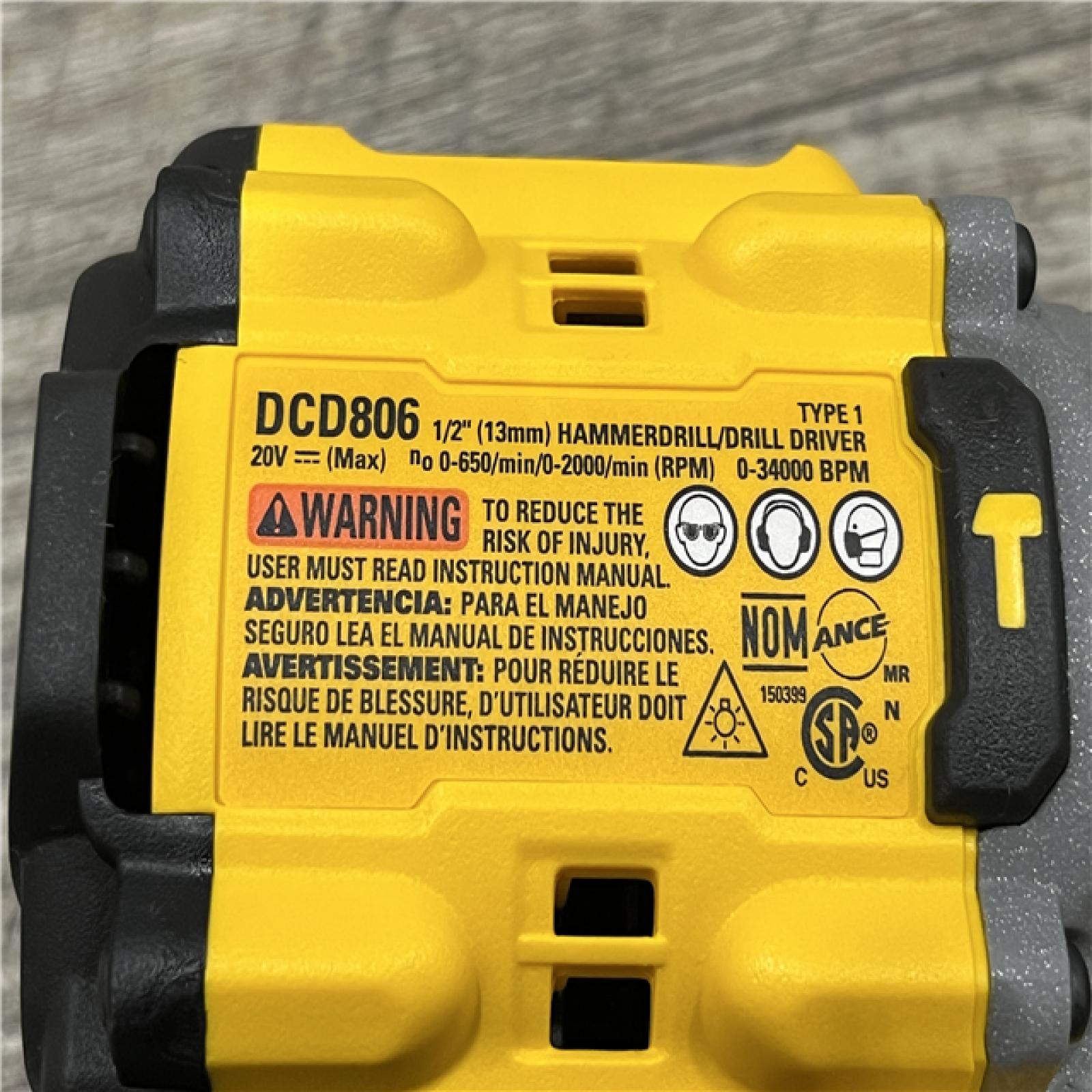 AS-IS DEWALT 20V XR Brushless Cordless 1/2 in. Hammer Drill (Tool-Only)