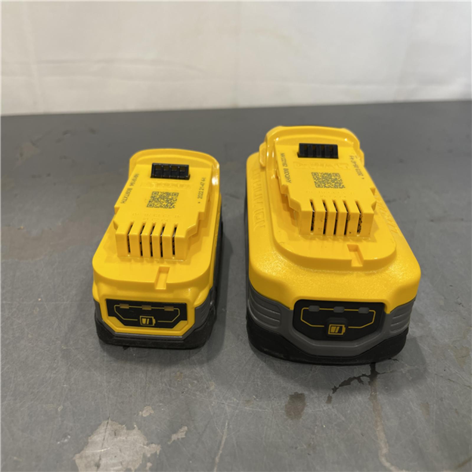 AS-IS - Dewalt 20V MAX POWERSTACK Lithium-Ion Batteries and Charger Starter Kit