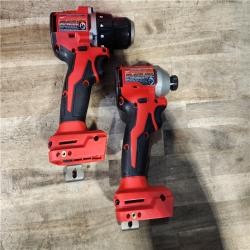HOUSTON LOCATION - AS-IS Milwaukee M18 18V Lithium-Ion Brushless Cordless Compact Drill/Impact Combo Kit (2-Tool) W/(2) 2.0 Ah Batteries  Charger & Bag