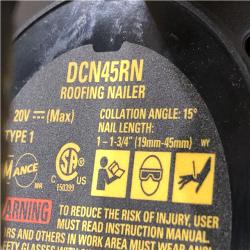 AS-IS DEWALT 20V MAX 15-Degree Electric Cordless Roofing Nailer (Tool Only)