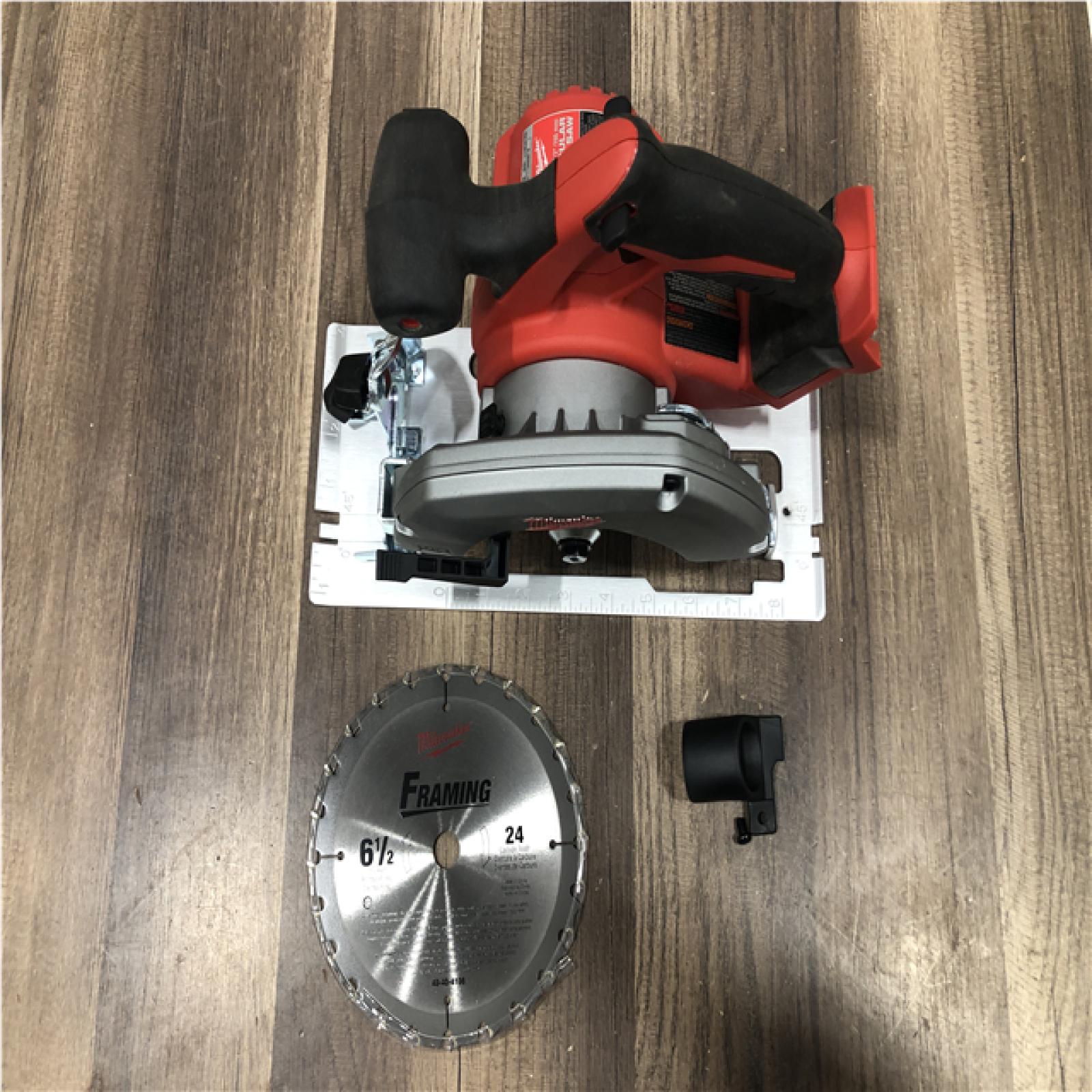 AS-IS Milwaukee 18V Lithium-Ion Cordless 6-1/2 in. Circular Saw (Tool-Only)