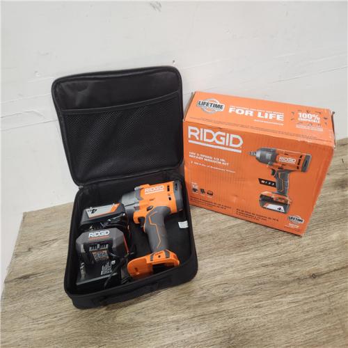Phoenix Location NEW RIDGID 18V Cordless 1/2 in. Impact Wrench Kit with 4.0 Ah Battery and Charger