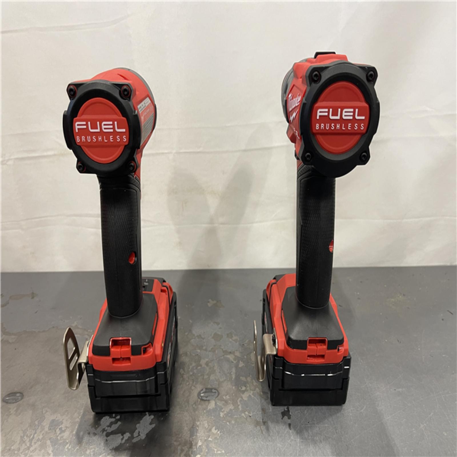 AS-IS - Milwaukee M18 FUEL 18V Lithium-Ion Brushless Cordless Hammer Drill and Impact Driver Combo Kit (2-Tool) with 2 Batteries