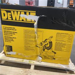 As-Is- DEWALT 15 Amp Corded 12 in. Double Bevel Sliding Compound Miter Saw
