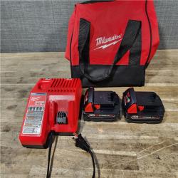 HOUSTON LOCATION - AS-IS Milwaukee M18 18V Lithium-Ion Brushless Cordless Compact Drill/Impact Combo Kit (2-Tool) W/(2) 2.0 Ah Batteries  Charger & Bag
