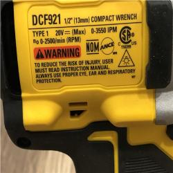 AS-IS DEWALT ATOMIC 20V MAX Cordless Brushless 1/2 in. Variable Speed Impact Wrench (Tool Only)