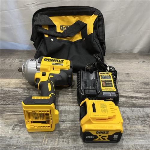 AS-IS DEWALT 20V MAX Lithium-Ion Cordless 1/2 in. Impact Wrench Kit