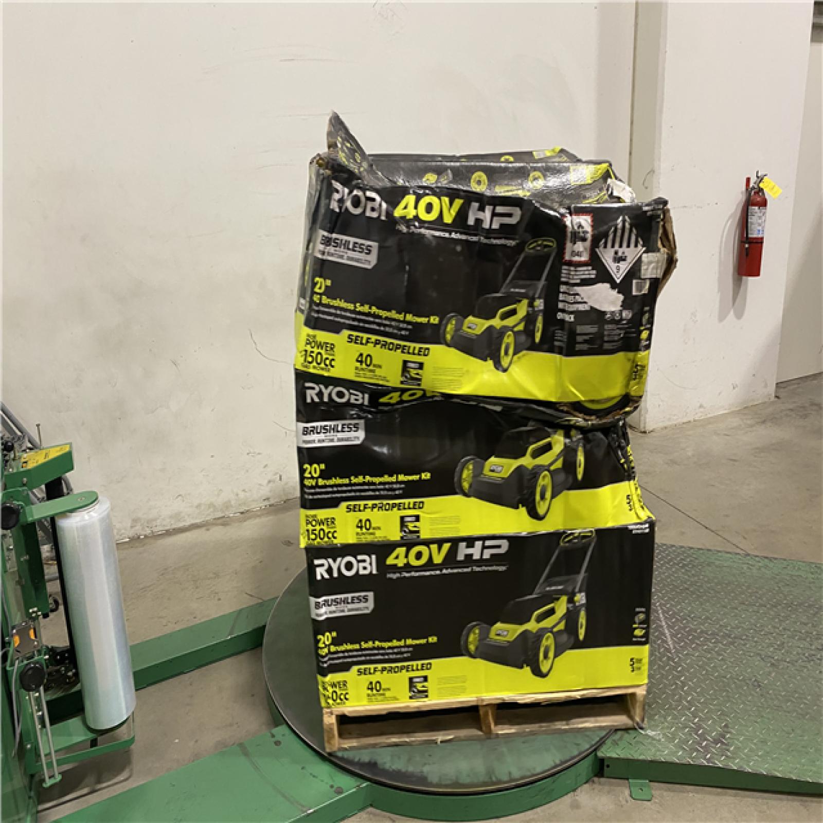 Dallas Location - As-Is RYOBI 40V HP Brushless 20 in. Cordless Electric Battery Walk Behind Self-Propelled Lawn Mower with 6.0 Ah Battery and Charger(Lot Of 6)