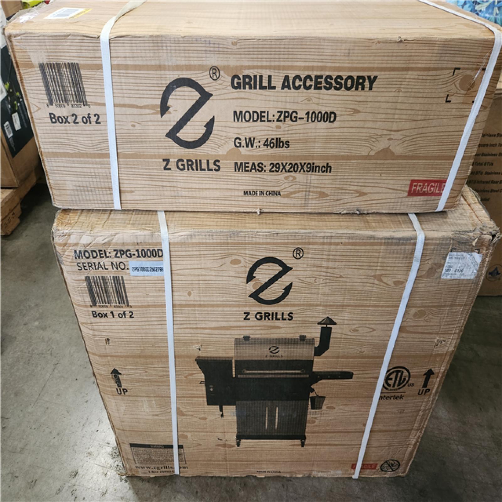 Phoenix NEW Z GRILLS 1056 sq. in. Pellet Grill and Smoker in Bronze with Storage Cabinet  Includes Cover