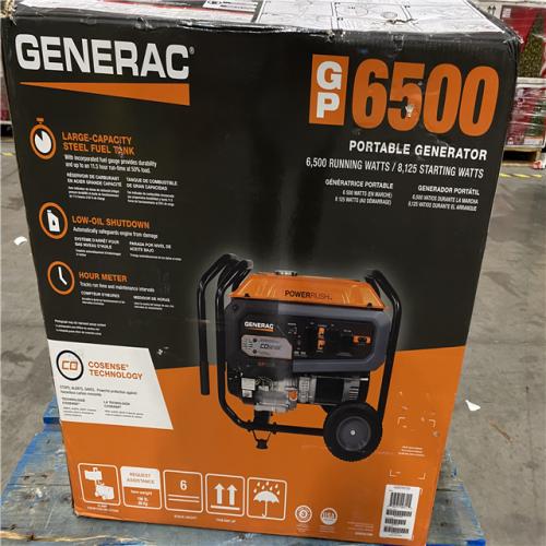 Dallas Location - As-Is  Generac 8125 / 6500-Watt Gasoline Powered Portable Generator