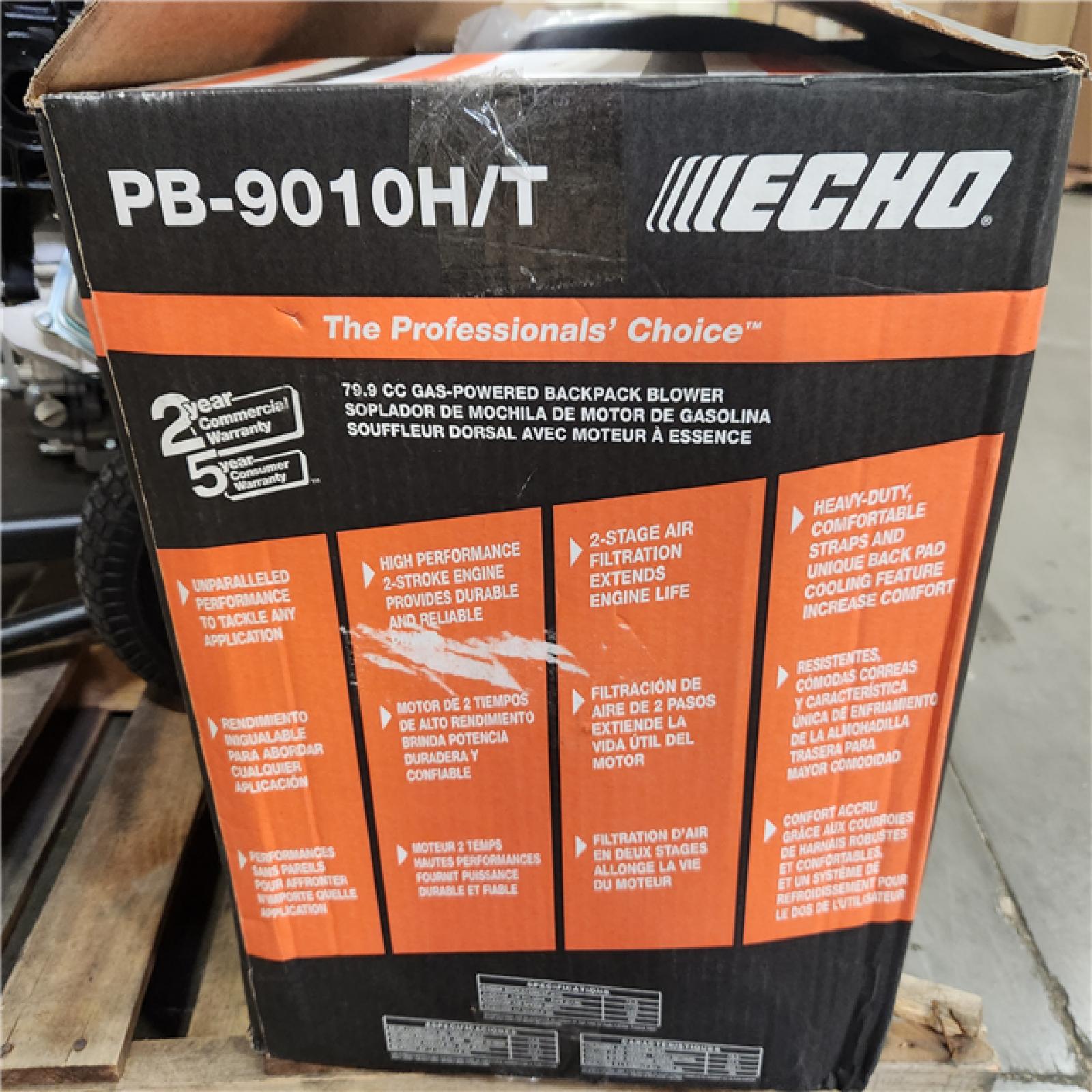 As-Is- ECHO 220 MPH 1110 CFM 79.9 Cc Gas 2-Stroke X Series Backpack Blower