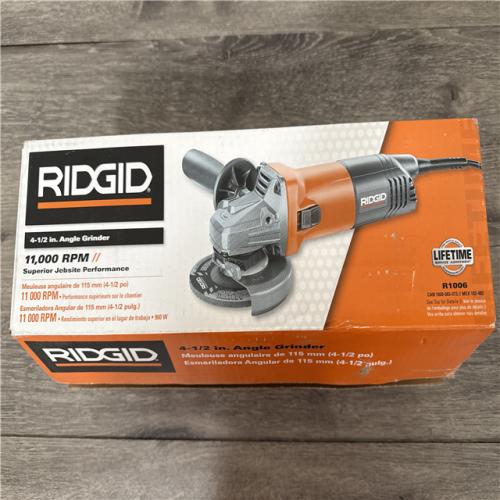 California NEW Ridgid 4-1/2 Angle Grinder