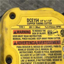 AS-IS DEWALT 20-Volt MAX XR Copper Cutter (Tool Only)
