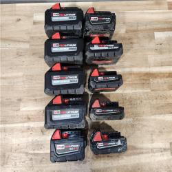 HOUSTON LOCATION - AS-IS MILWAUKEE BATTERY PACK QTY - 10